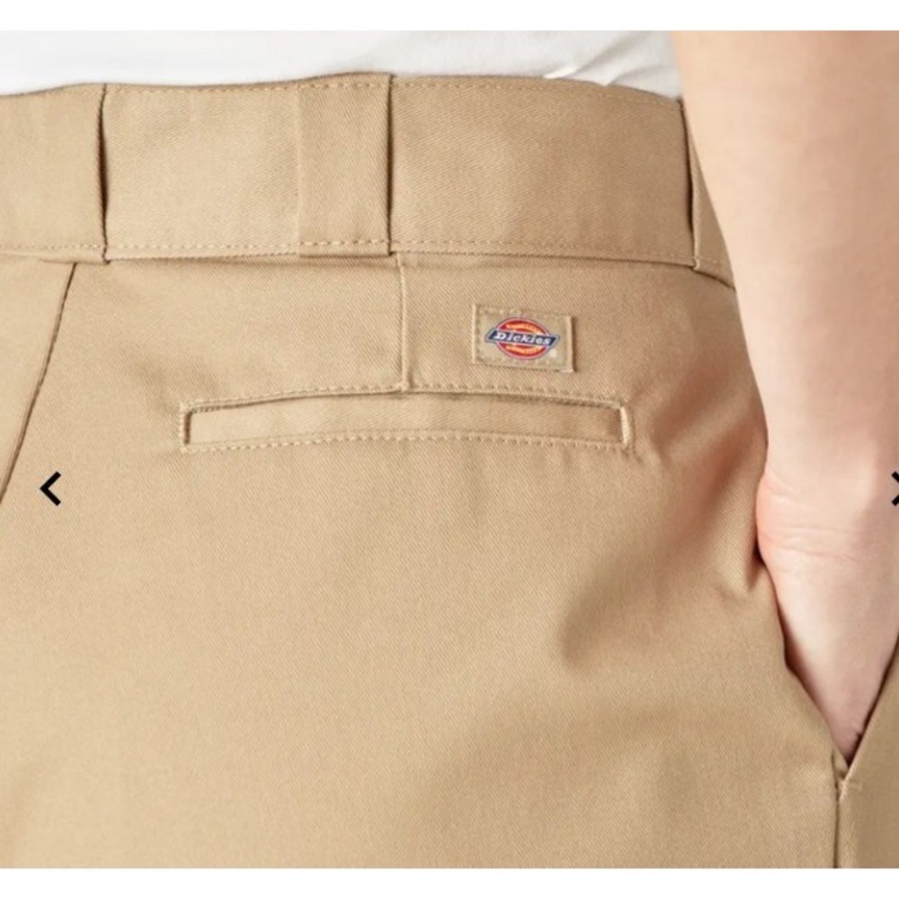 Dickies Women's Size 16W Original Work Pants Khaki Flat Front Pockets NWT - Picture 2 of 8